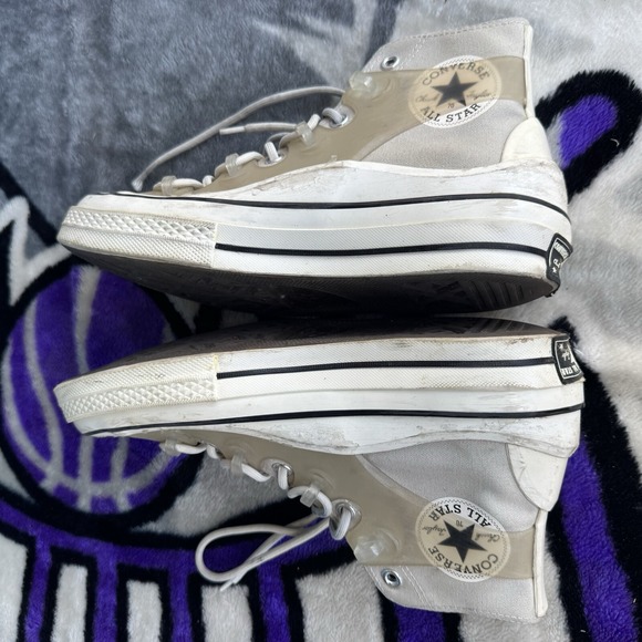 Size M7/W9 - Converse Chuck 70 Utility Hybrid Fusion String High Beige‎ Sneakers - Picture 8 of 9